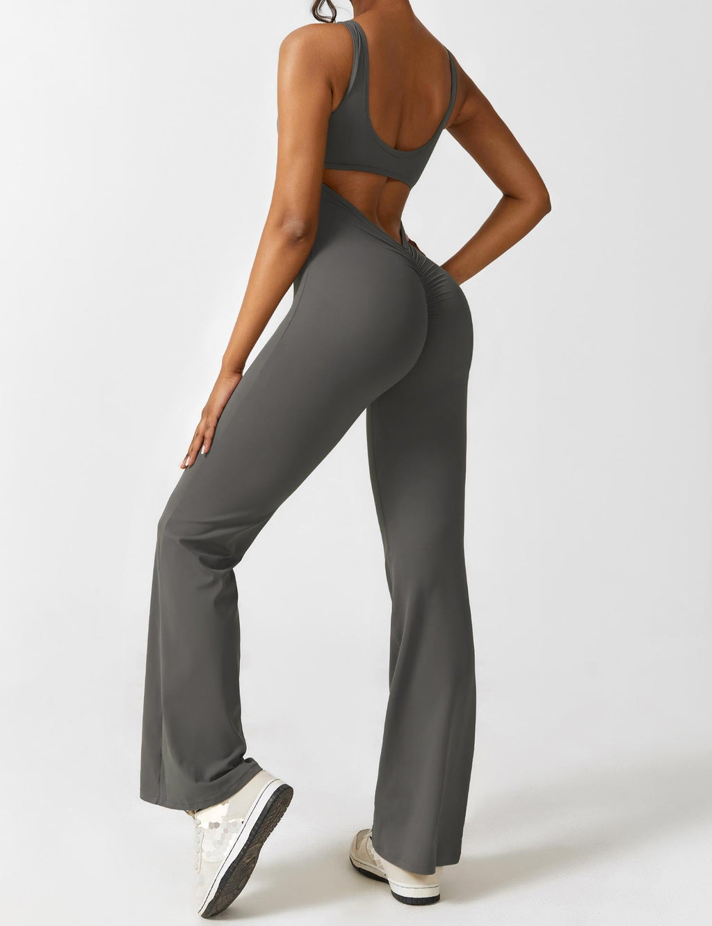 Dunkelblauer Flared Jumpsuit - Mia