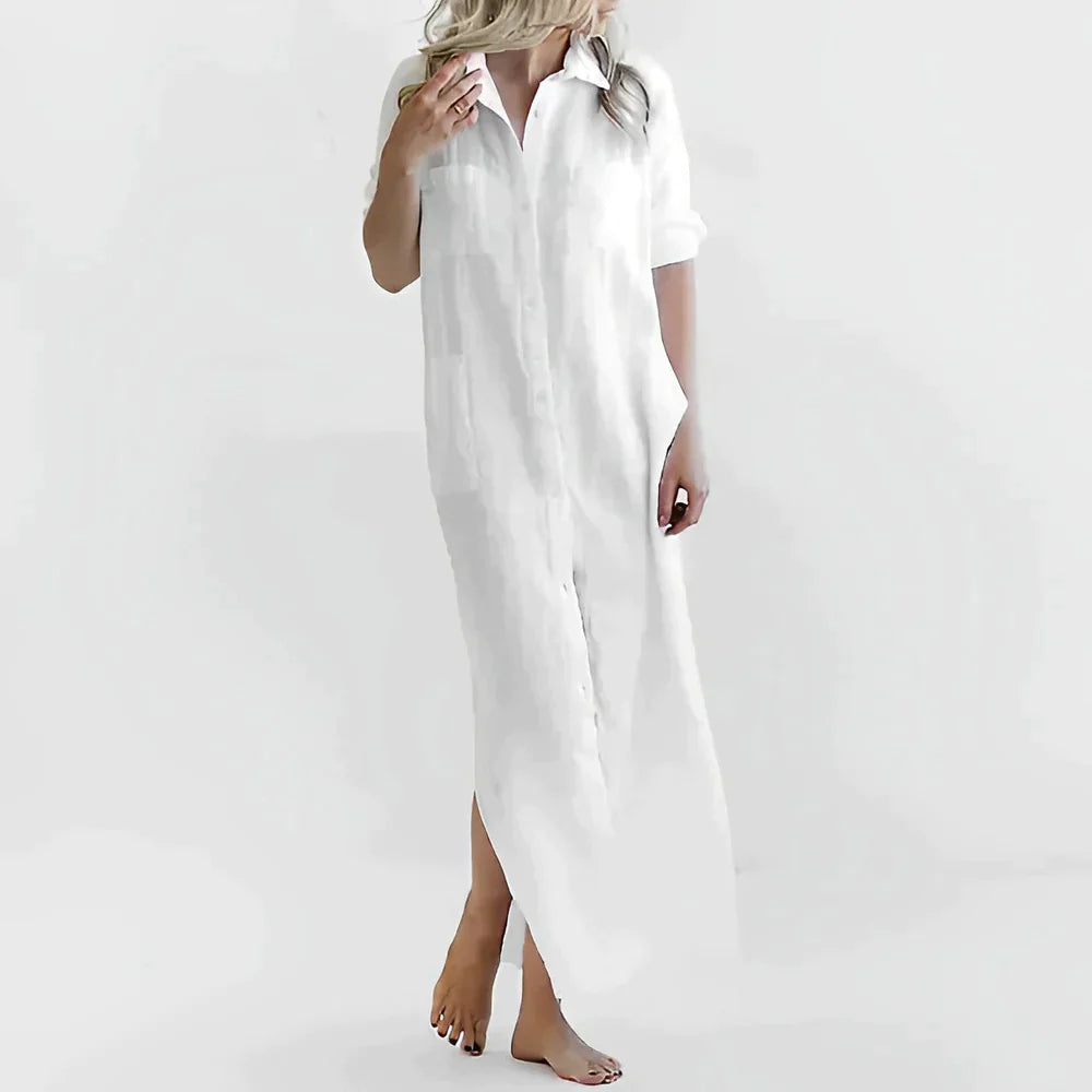 Luna - Grünes Trendiges Sommerkleid