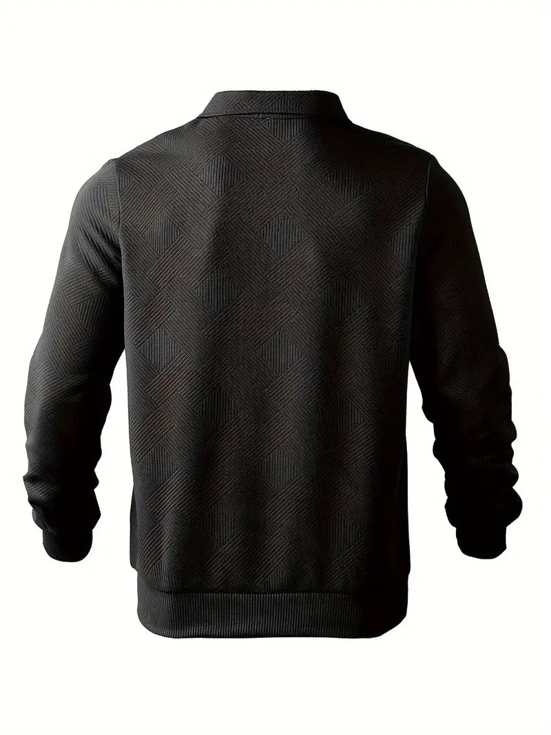 Herren Vintage Reißverschluss-Pullover Khaki - Noah