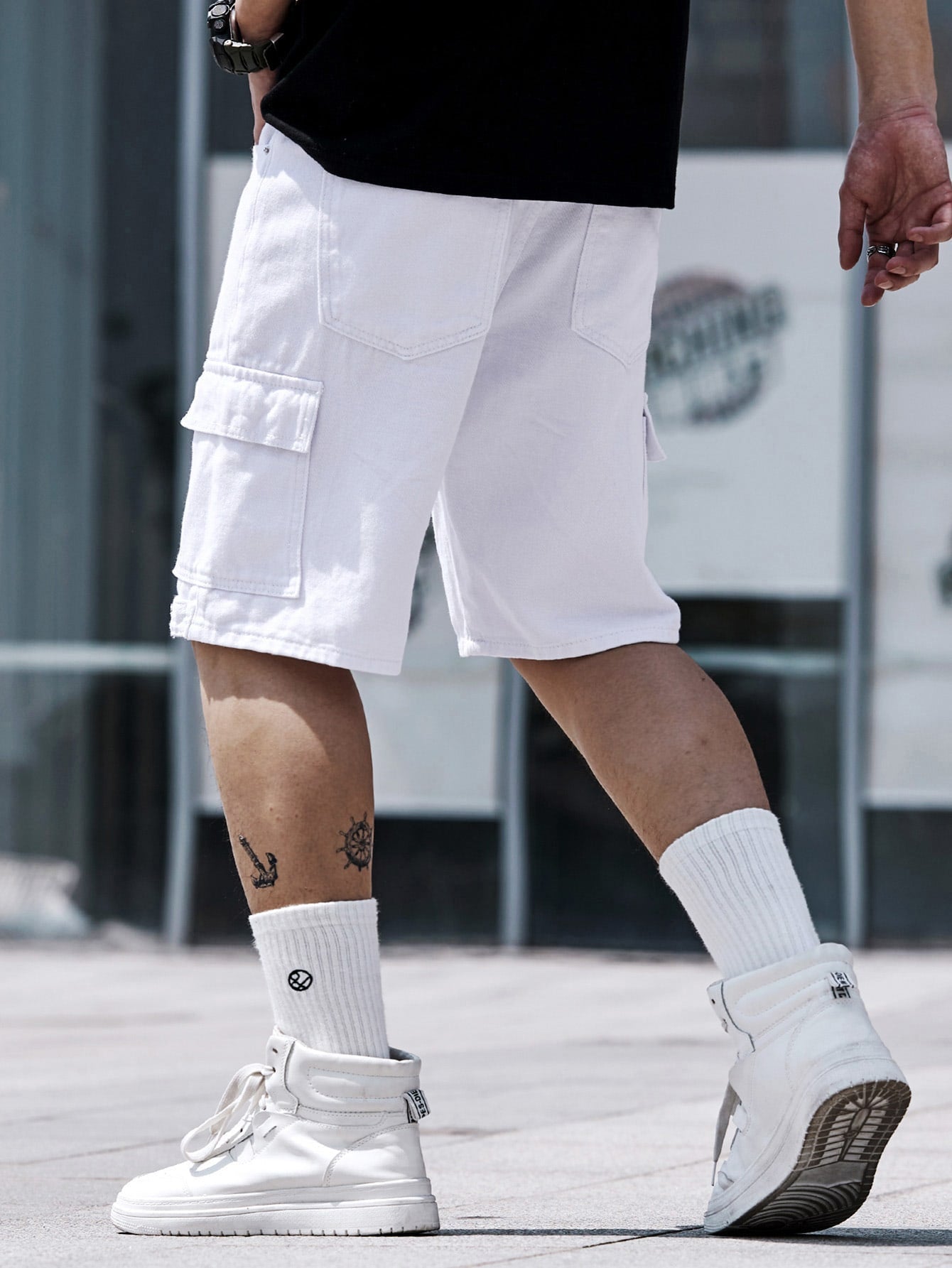 Stilvolle Weiße Denim-Shorts - Perfekte Passform mit Taschen