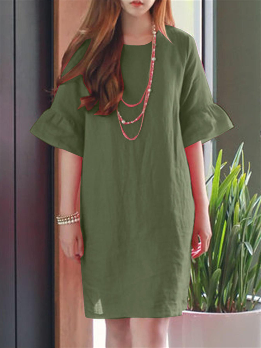 Elegantes Baumwoll-Sommerkleid - Luftig & Stilvoll