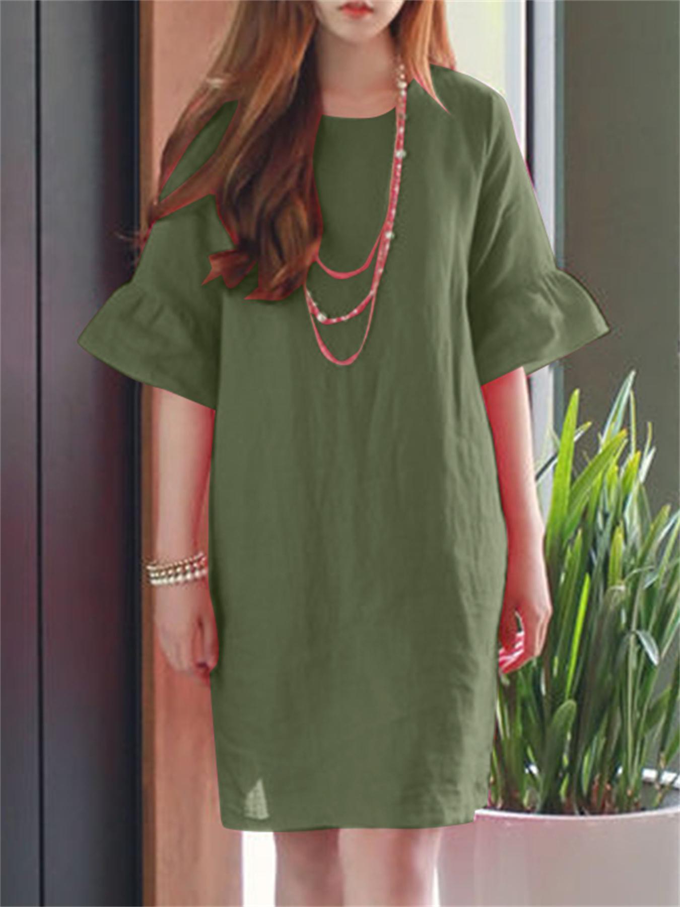 Elegantes Baumwoll-Sommerkleid - Luftig & Stilvoll