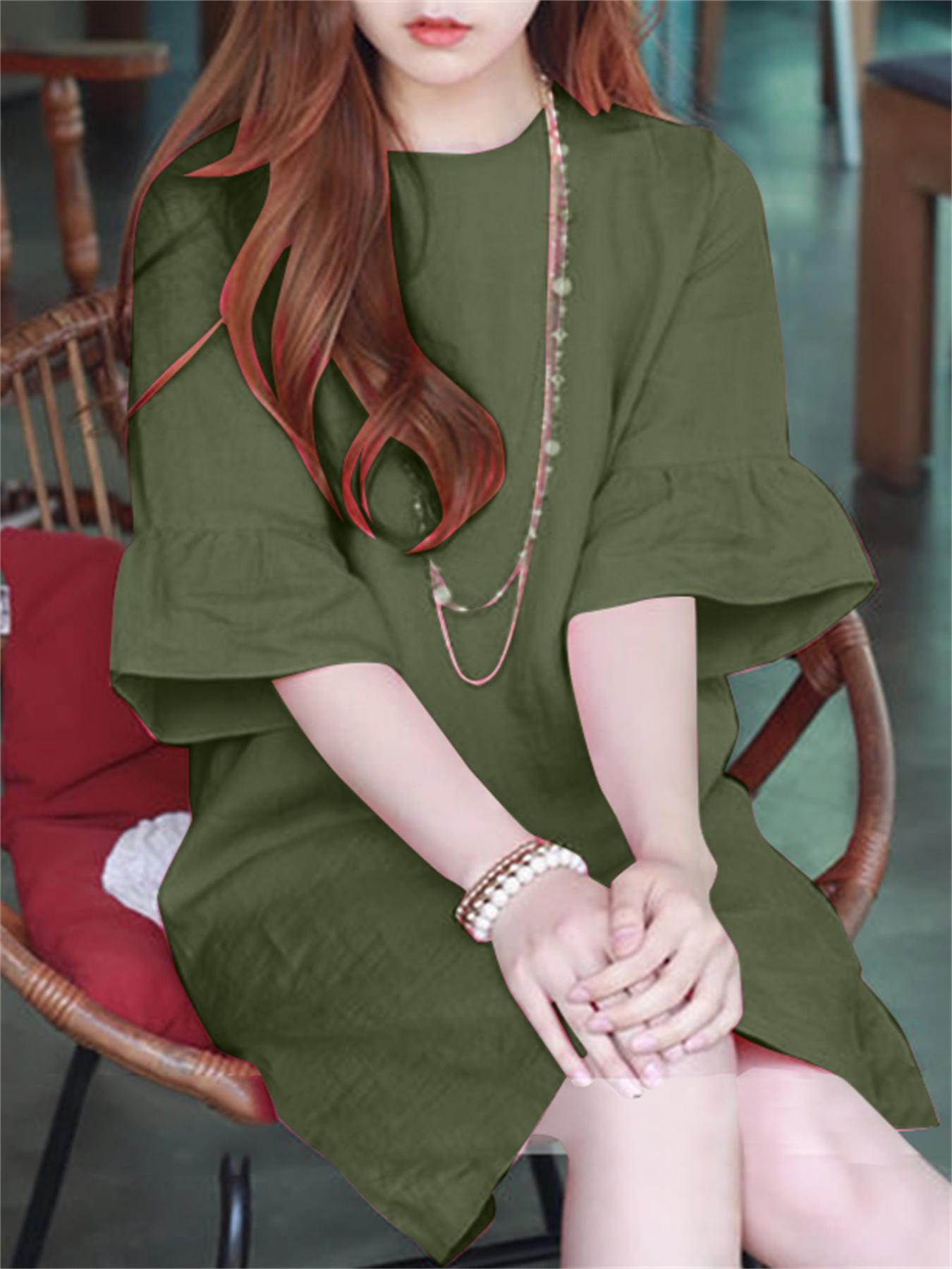 Elegantes Baumwoll-Sommerkleid - Luftig & Stilvoll