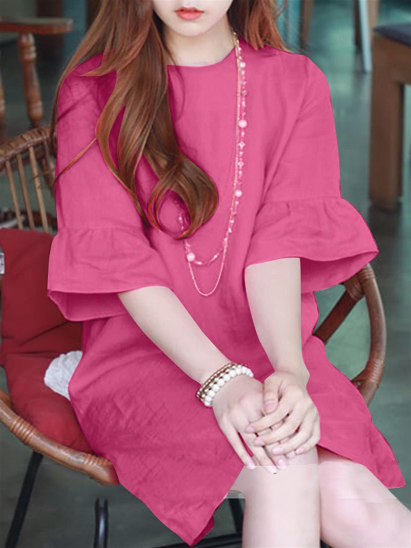 Elegantes Baumwoll-Sommerkleid - Luftig & Stilvoll