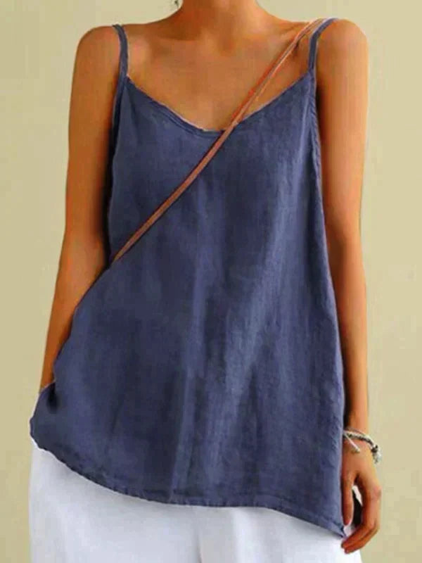 Breezy Elegance: Sommerliches Leinentop