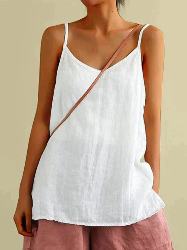 Breezy Elegance: Sommerliches Leinentop