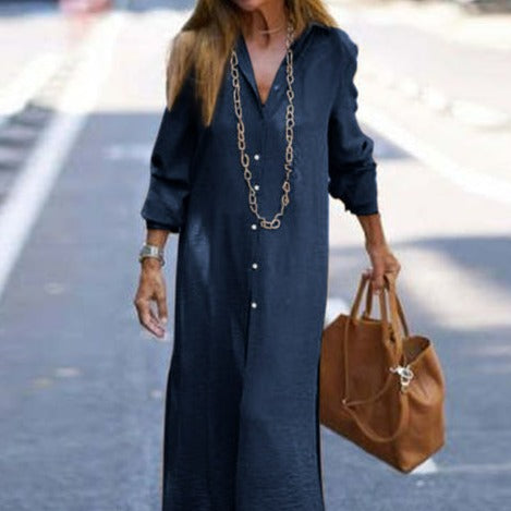 Stilvolles Herbst-Shirtkleid