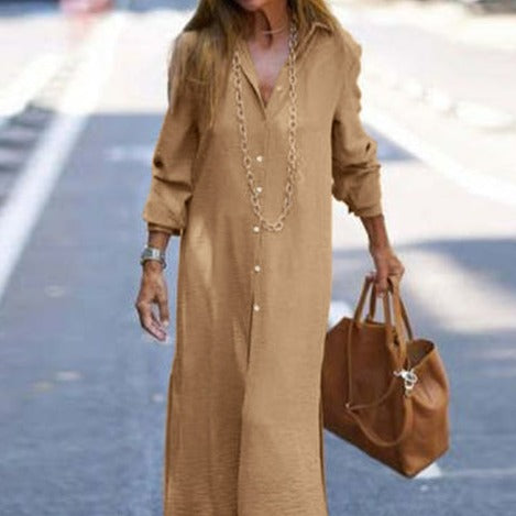 Stilvolles Herbst-Shirtkleid