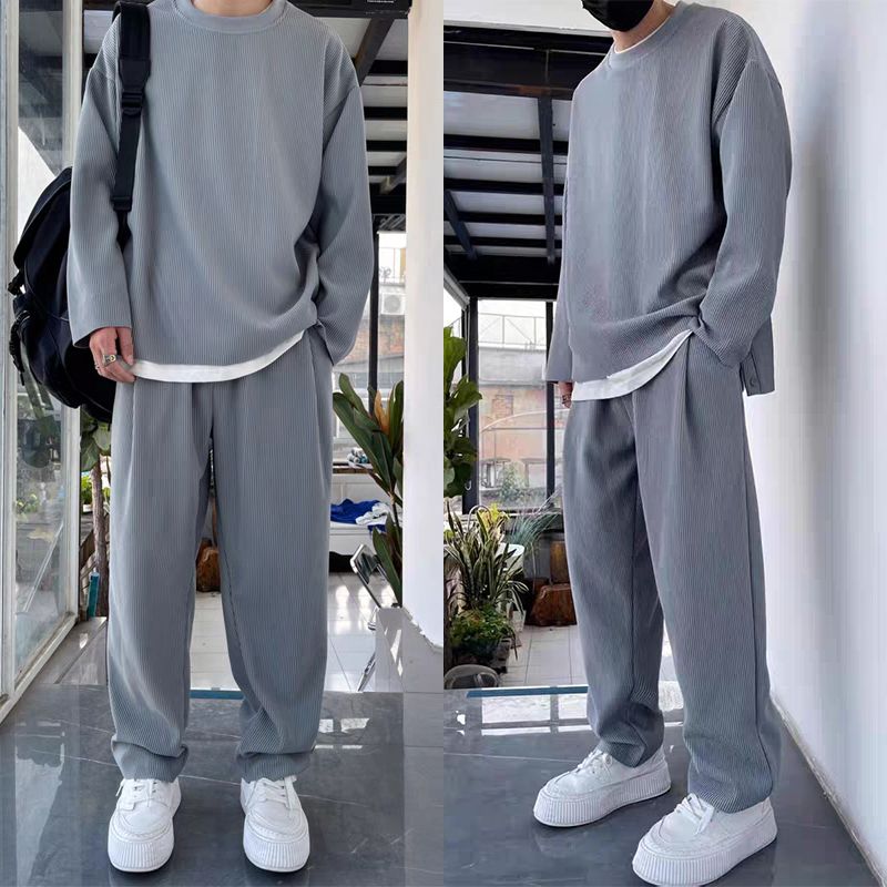 Stylisches Herren Duo: Lockerer Langarm-Set