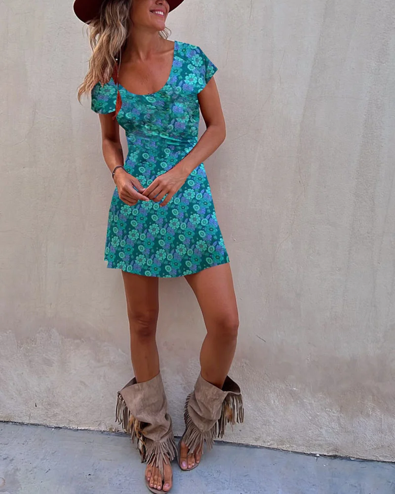 Schickes Sommerkleid: Wendbar & Bedruckt