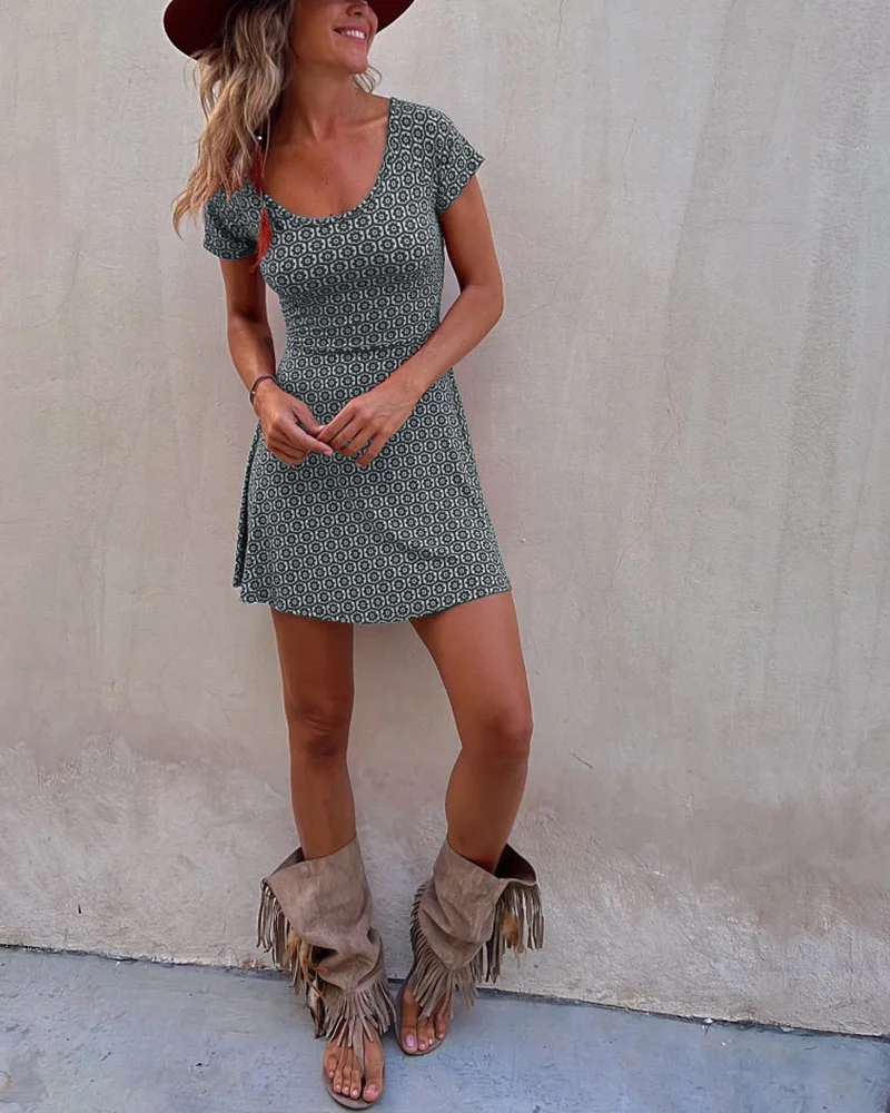 Schickes Sommerkleid: Wendbar & Bedruckt