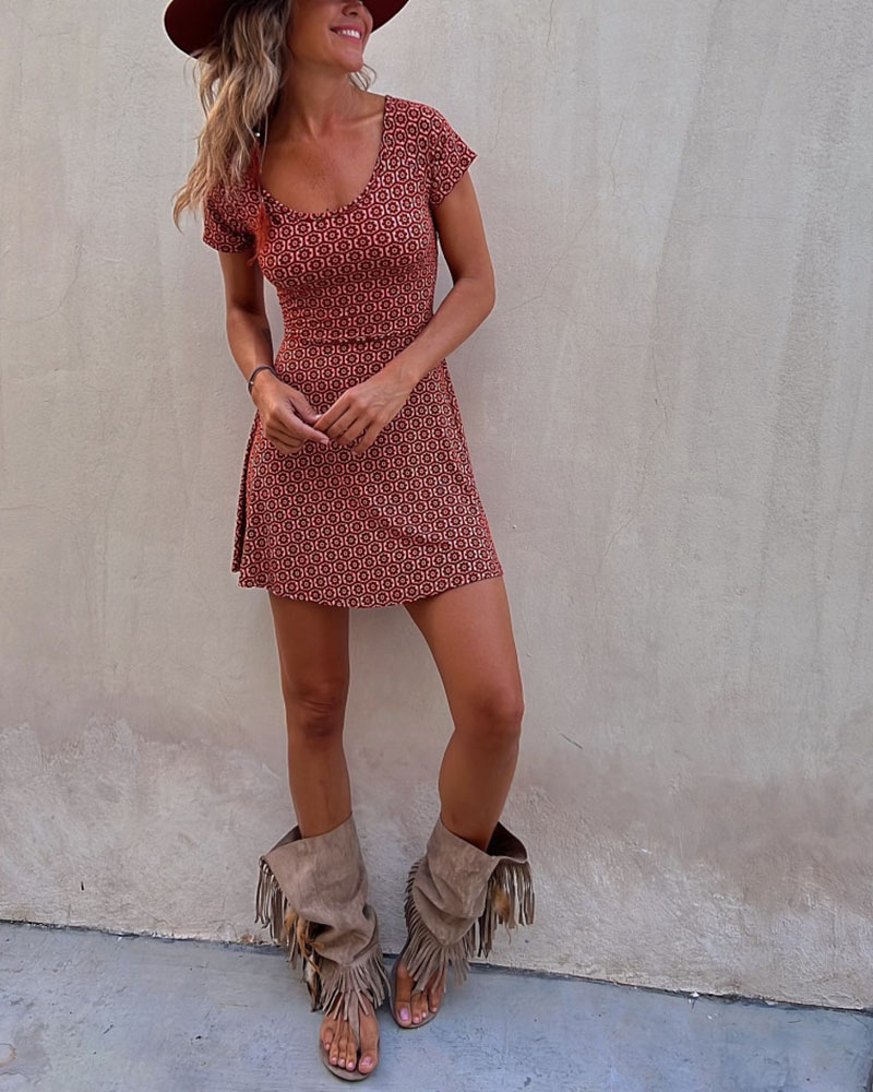 Schickes Sommerkleid: Wendbar & Bedruckt