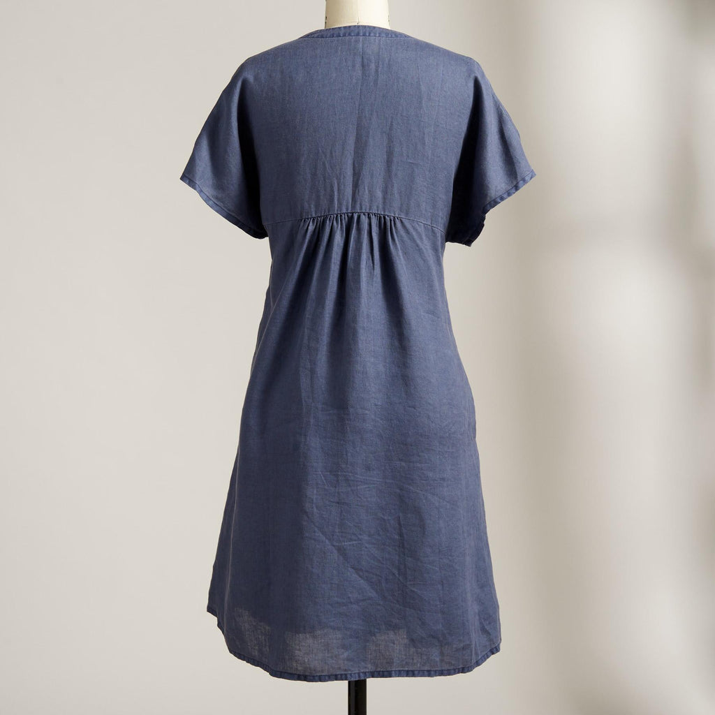 Schicke V-Ausschnitt Kleid für jeden Tag