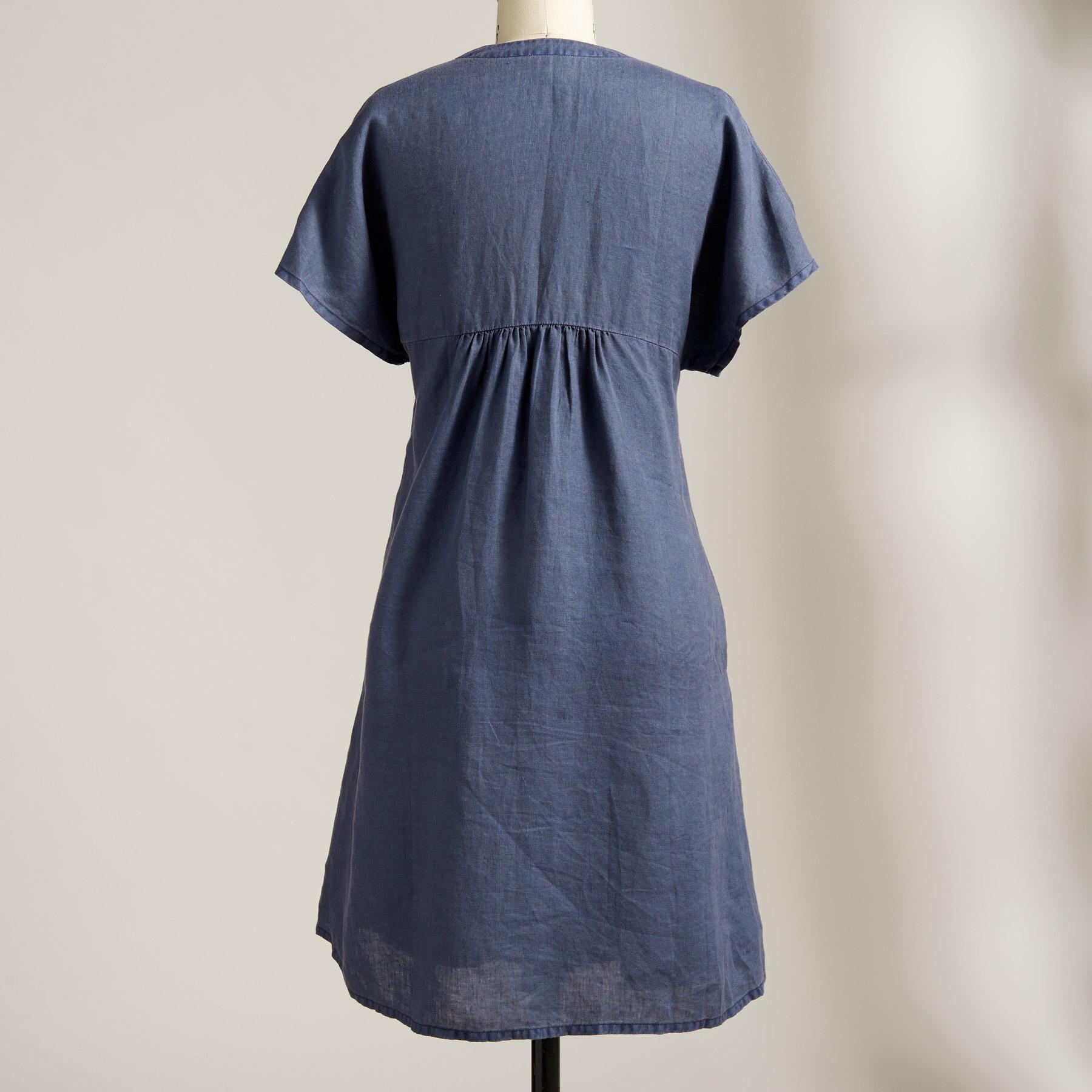 Schicke V-Ausschnitt Kleid für jeden Tag