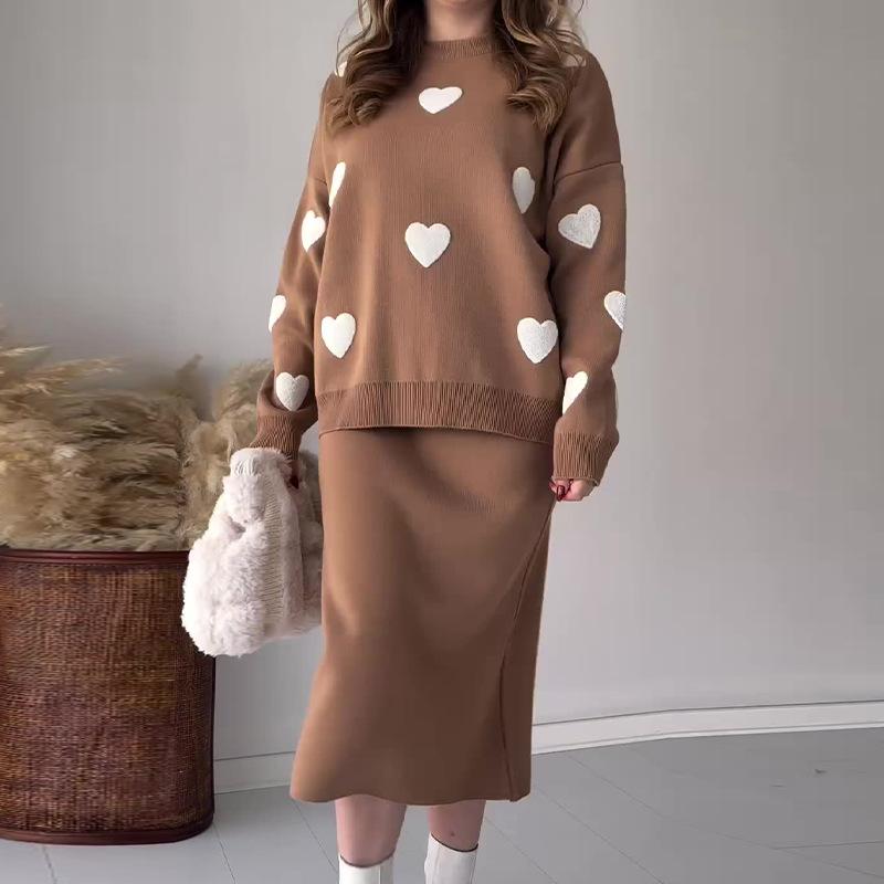 Liebe & Stil: Herzrock Strickset