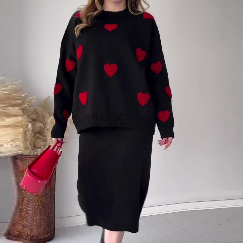 Liebe & Stil: Herzrock Strickset