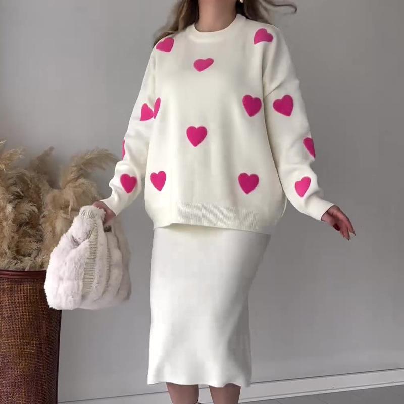 Liebe & Stil: Herzrock Strickset